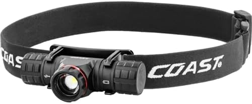 Coast XPH25R 410 Lumen Headlamp with Dual Power and Twist Focus