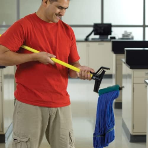 O-Cedar Commercial Quick Change Mop Stick Fiberglass Handle Yellow