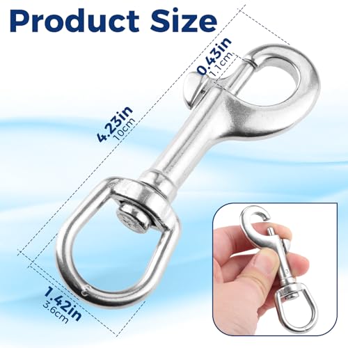 Durability 316 Stainless Steel Swivel Snap Hook