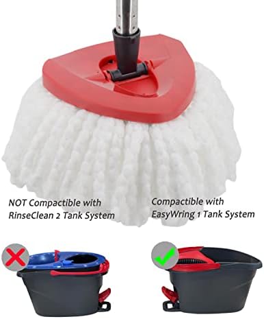 5-Pack Spin Mop Heads - High-Quality Microfiber for Easy Cleaning