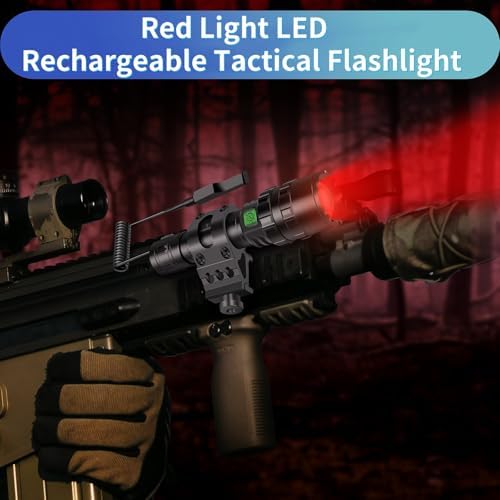 WINDFIRE Red Light Flashlight for Hunting Camping