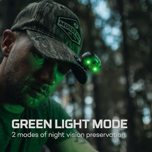 NEBO MYCRO Rechargeable LED Headlamp IPX4 Water Resistant 400 Lumen with Turbo Mode