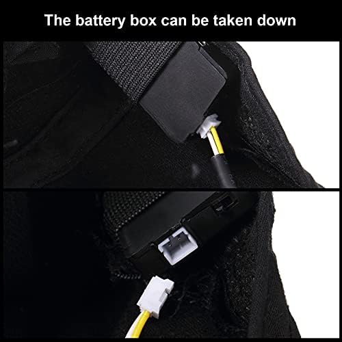 2-Piece LED Baseball Cap with Rechargeable Battery for Outdoor Use