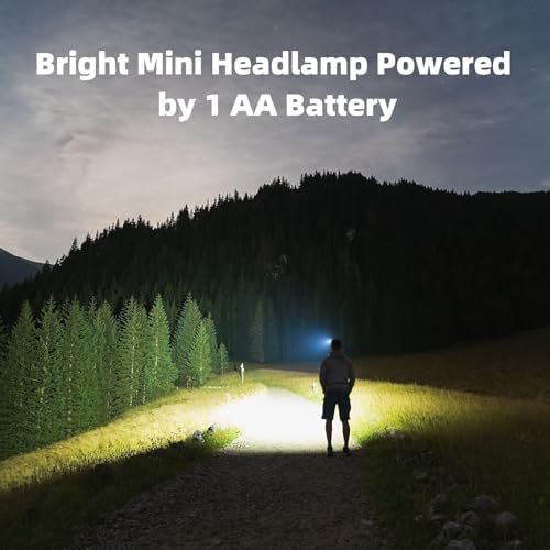 COSOOS Mini LED Headlamp Fast Bright and Ergonomic