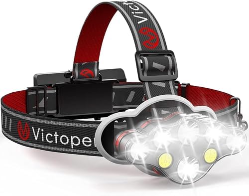 Victoper Rechargeable 8-Mode Headlamp with 18000 Lumens