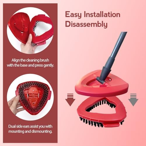 10-Inch Spin Mop Scrub Brush Head