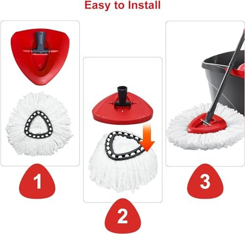 Durable Microfiber Mop Heads Replacement for Spin Mops