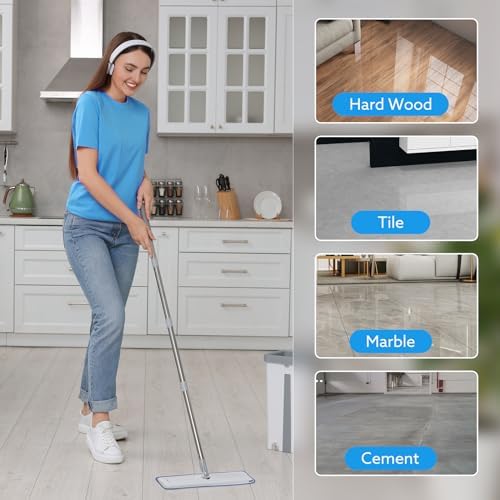 6-Pack Microfiber Mop Pads with Bona Mop Compatibility