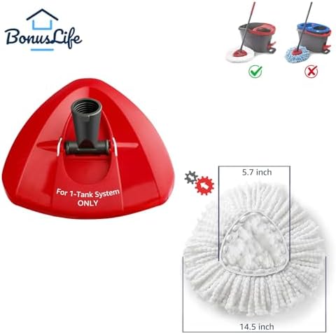 Bonus Life Microfiber Mop Refill for O-Ceda EasyWrin 1-Tank System