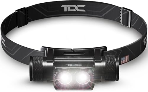 Pro TDC LED Rechargeable Headlamp 1000 Lumens - Waterproof for Construction Hunting