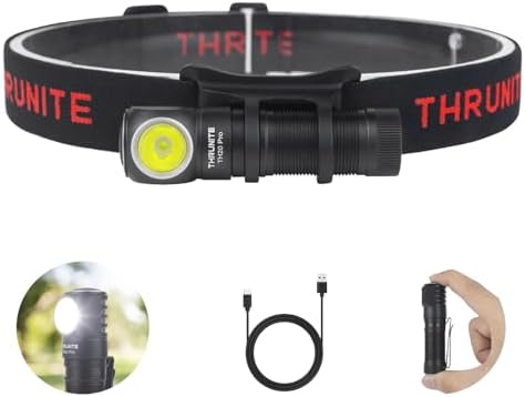Bright Durable Super Duty Headlamp - 1010 Lumens 141m Beam Rechargeable Waterproof