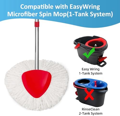 Durable Spin Mop Heads for EasyWring 1-Tank System