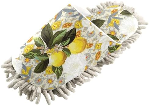 Kigai Microfiber Slippers with Lemon Flower Design