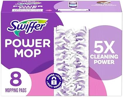 Swiffer PowerMop Refill Pads 8 Ct Pack of 2