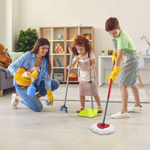 EPSUNORISE 4-Pack Mop Heads Compatible with Triangle Spin Mops