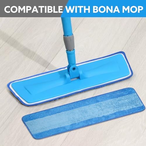 6-Pack Microfiber Mop Pads with Bona Mop Compatibility