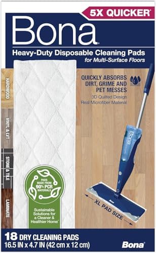 QuickClean-Bona 18-Refill Floor Pads