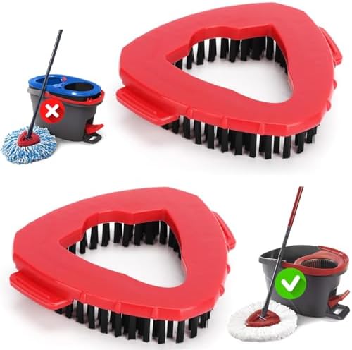 Power scrub brush headcompatible with Ocedar EasyWring 1-Tankspin system