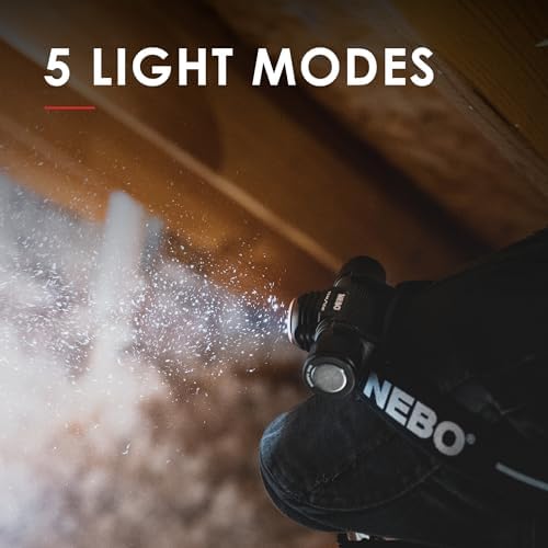 NEBO Transcend 1000-Lumen Headlamp - Rechargeable Waterproof Adjustable