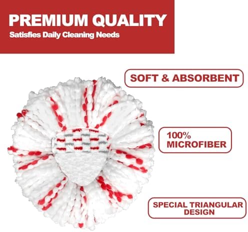 3-Pack Mop Heads - 40 More Cleaning Power
