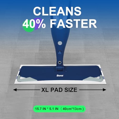 YHOVID Replacement Mop Pad for Flat Mops Microfiber Cleaners with Extra Coverage