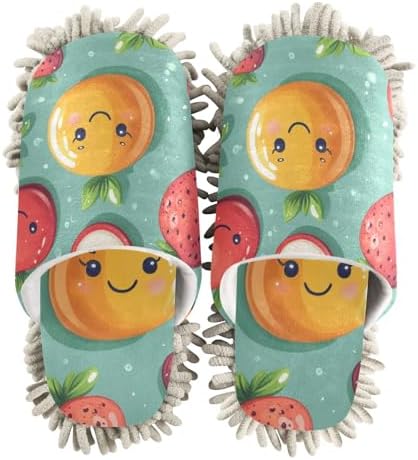 Adorable Fruits Microfiber Slippers for Mopping
