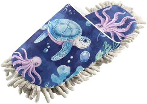 Cute Sea Animal Slippers for MenWomen Washable Floor Mop