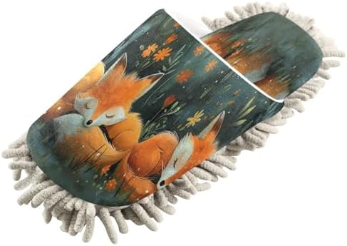 Cartoon Cute Fox Kitchen Cleaning Slippers