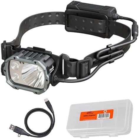 Fenix HP35R SAR Headlamp - Spotlight Floodlight and Flame Retardant with 4000 Lumens