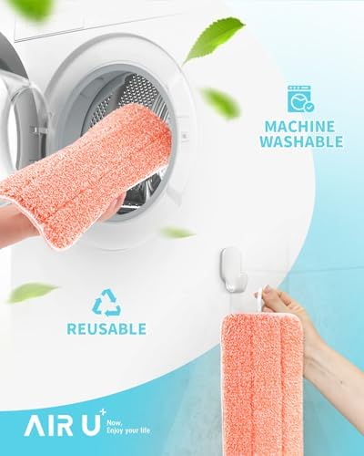 Power Scrubbing Reusable Mop Pads for Swiffer Wet Jet Mops 6 Pack