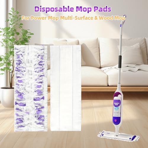 Fenkabs 12-Piece Disposable Mop Pads for PowerMop Multi-Surface Mop