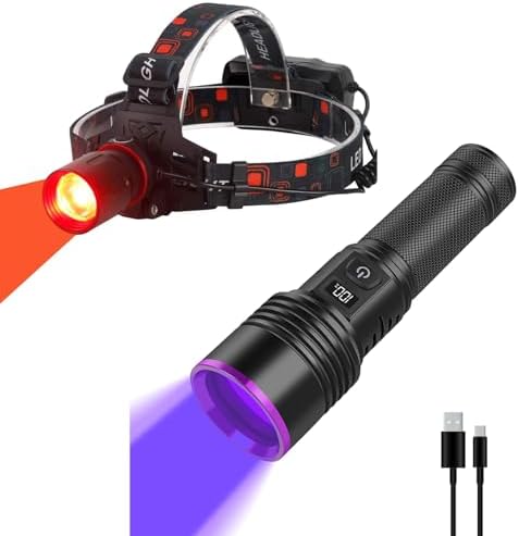 600 Lumens Red Headlamp