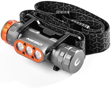 NEBO Transcend 1500 Camping Hiking Rechargeable Headlamp