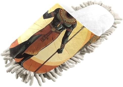 Cozy White Anubis Mop Slippers for Easy Cleaning at Home