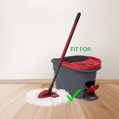 5-Pack Mop Replacement Heads for Easy Wring Spin Mop - Durable Effective