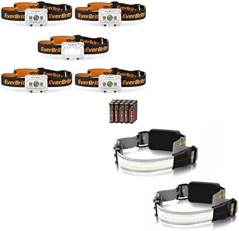 EverBrite 7-Piece LED Headlamp with 4 Modes for camping and Hiking