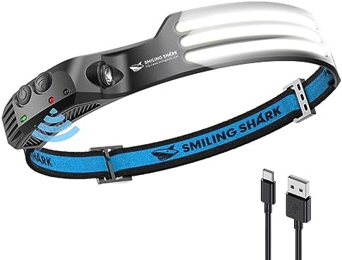 Bright Waterproof Headlamp by Smiling Shark