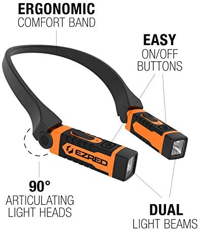 EZRED Rechargeable Neck Light for Mechanics