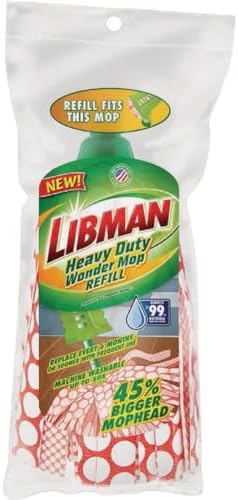 Libman Heavy Duty Wonder Mop Refill Durable Mopping Solution