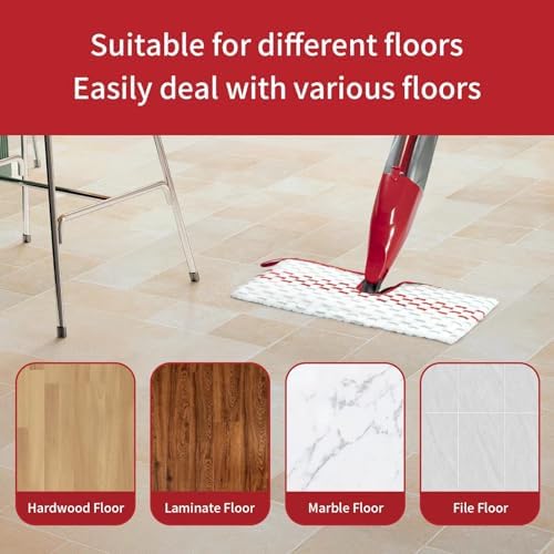 5 Pack Microfiber Spray Mop Pad Refill