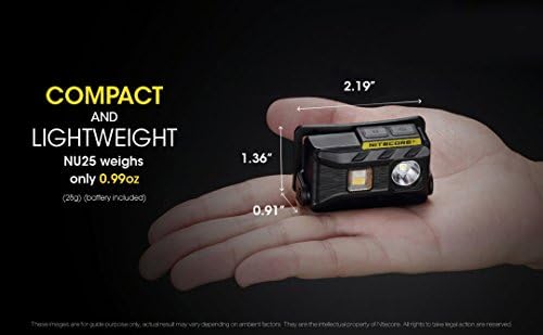 Nitecore NU25 360LM Rechargeable Headlamp