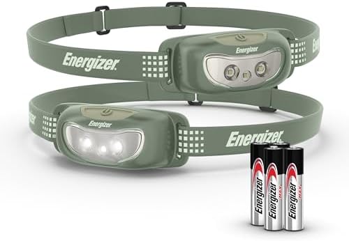 Energizer Universal LED Headlamp - Bright Outdoor Camping Light Pack of 2