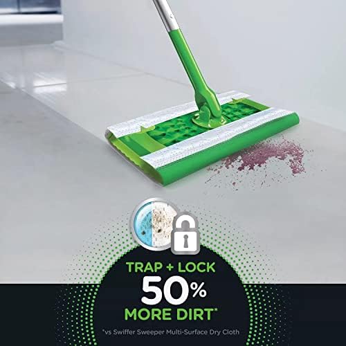 Swiffer Sweeper Heavy Duty Pre-Moistened Wet Cloth Fragrance-Enriched 54-Count