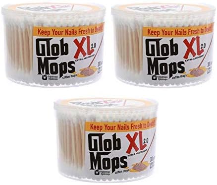 Glob Mops XL 3Pack Replacement Mop Pads 300 Premium-Bamboo Cotton Mops