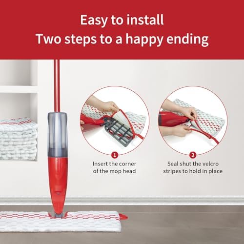 5 Pack Microfiber Spray Mop Pad Refill