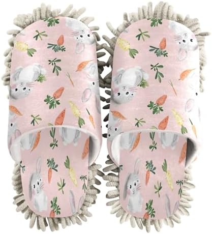 Keep Feet Comfortable for Cleaning - Soft Microfiber Slippers for House