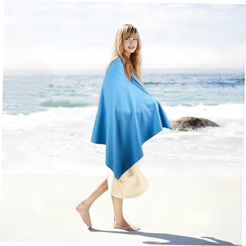 BESPORTABLE Large Quick Dry Towel Set for Beach Gym with Mesh Bag