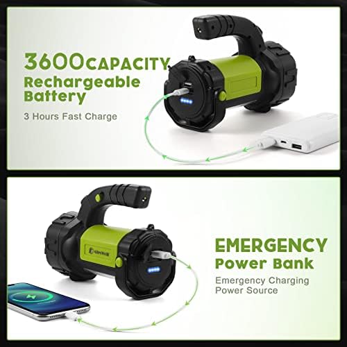 AlpsWolf camping lantern with 800LM brightness 3600mAh battery