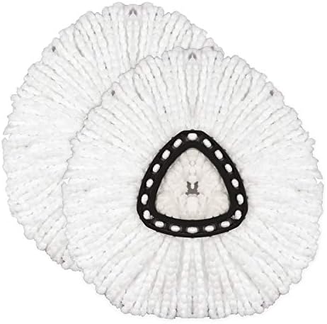2 Pack Mop Replacement Head Mop Refills EasyWring Spin Mop Head Replacement