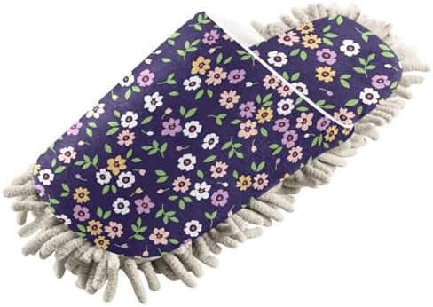 Kigai Microfiber Slippers - Bohemian Flowers Size L Purple